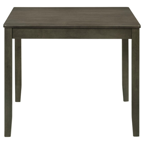  Coaster Furniture Parkwood 150410 5-piece Square Dining Table Set - Charcoal IMAGE 2
