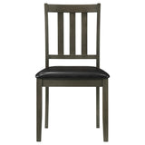  Coaster Furniture Parkwood 150410 5-piece Square Dining Table Set - Charcoal IMAGE 4