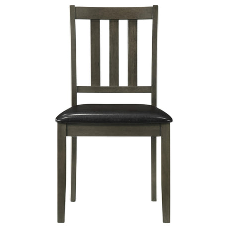  Coaster Furniture Parkwood 150410 5-piece Square Dining Table Set - Charcoal IMAGE 4