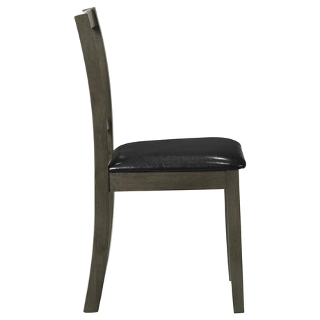  Coaster Furniture Parkwood 150410 5-piece Square Dining Table Set - Charcoal IMAGE 6