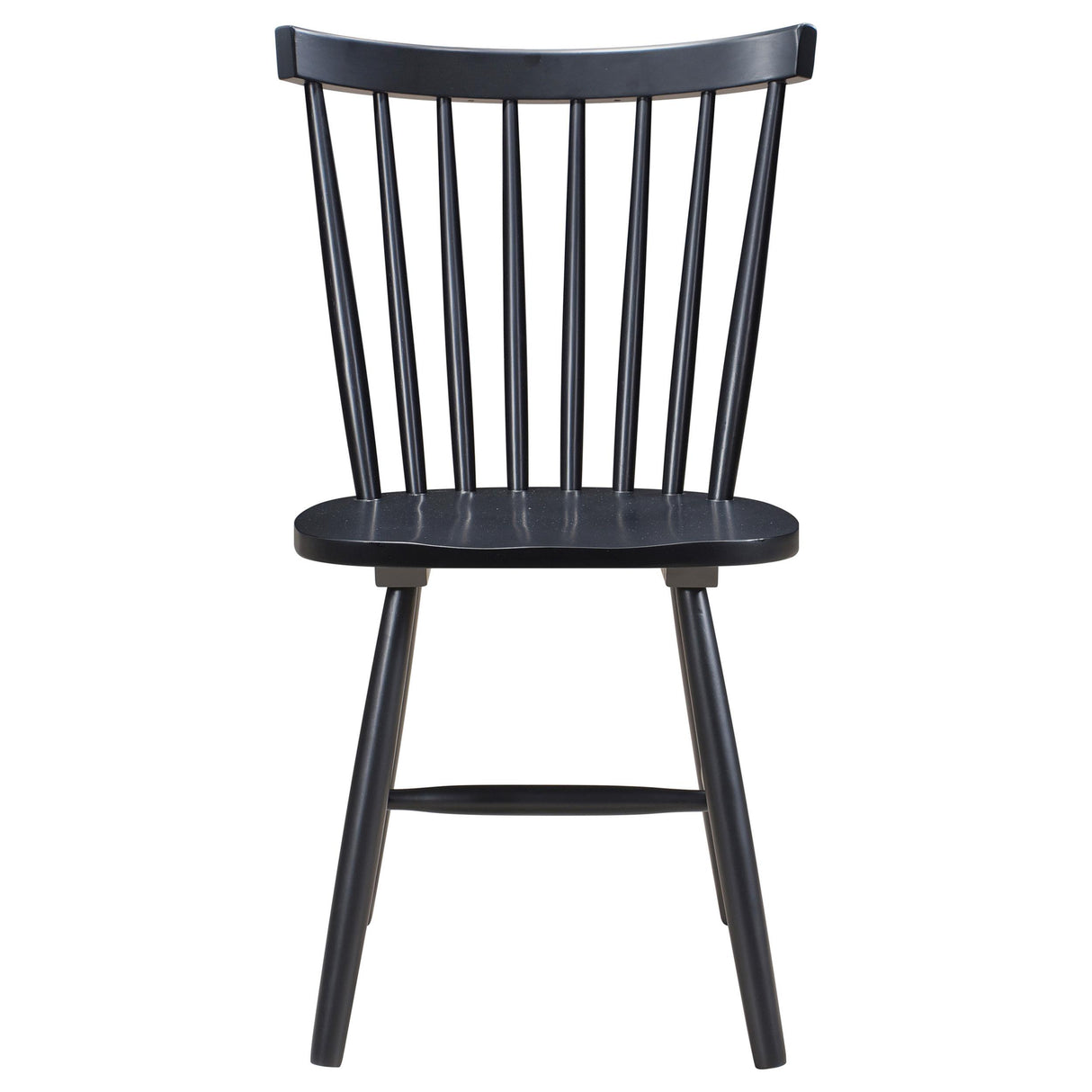  Coaster Furniture Hollyoak 183042 Windsor Wood Dining Side Chair - Black IMAGE 2