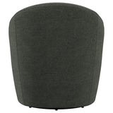  Coaster Furniture Leon 903075 Upholstered Barrel Accent Swivel Chair - Hunter Green IMAGE 6