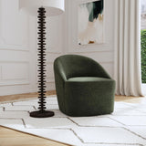  Coaster Furniture Leon 903075 Upholstered Barrel Accent Swivel Chair - Hunter Green IMAGE 9