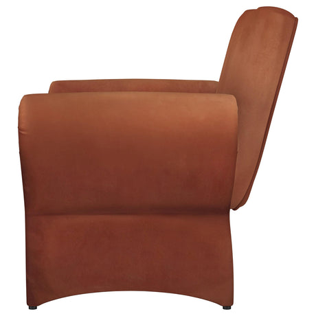  Coaster Furniture Liana 903150 Upholstered Roll Arm Accent Armchair - Rust Orange IMAGE 4