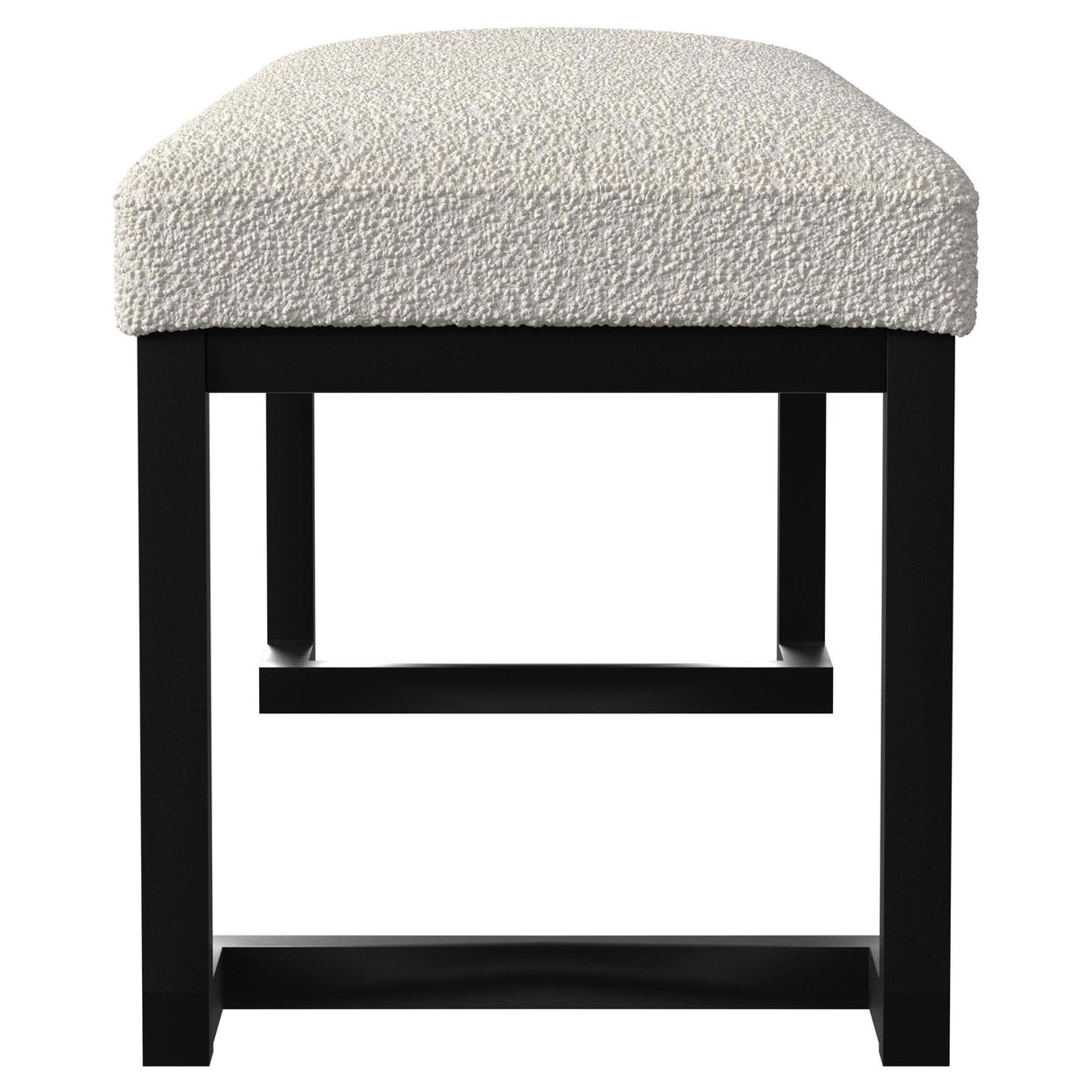 Coaster Furniture Mesa 907514 Boucle Upholstered Tufted Accent Bench - Vanilla IMAGE 4