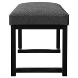  Coaster Furniture Mesa 907516 Boucle Upholstered Tufted Accent Bench - Charcoal IMAGE 4