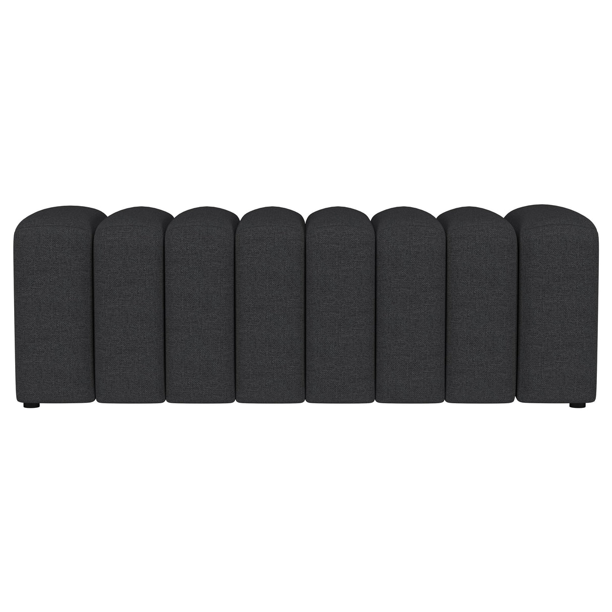  Coaster Furniture Summer 910294 Fabric Upholstered Tufted Accent Bench - Charcoal IMAGE 2