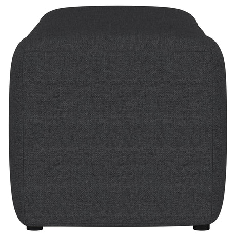  Coaster Furniture Summer 910294 Fabric Upholstered Tufted Accent Bench - Charcoal IMAGE 4