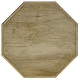  Coaster Furniture Torres 931148 Octagonal Solid Mango Wood Side Table - Natural Brown IMAGE 4