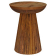 Coaster Furniture Aureo 931155 Round Solid Wood Accent Side Table - Wild Honey IMAGE 1