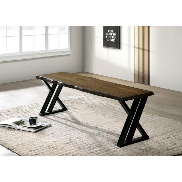  Furniture of America Barbary CM3257A-BN Bench IMAGE 2