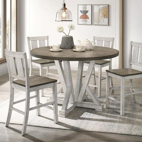 Furniture of America Dakota CM3289BR-RPT-48-TABL Counter Height Table IMAGE 1