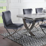  Furniture of America Wadenswil Dining Table with Faux Marble Top CM3295T-TABLE IMAGE 1