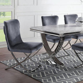  Furniture of America Wadenswil Dining Table with Faux Marble Top CM3295T-TABLE IMAGE 1