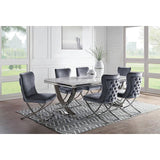  Furniture of America Wadenswil Dining Table with Faux Marble Top CM3295T-TABLE IMAGE 2