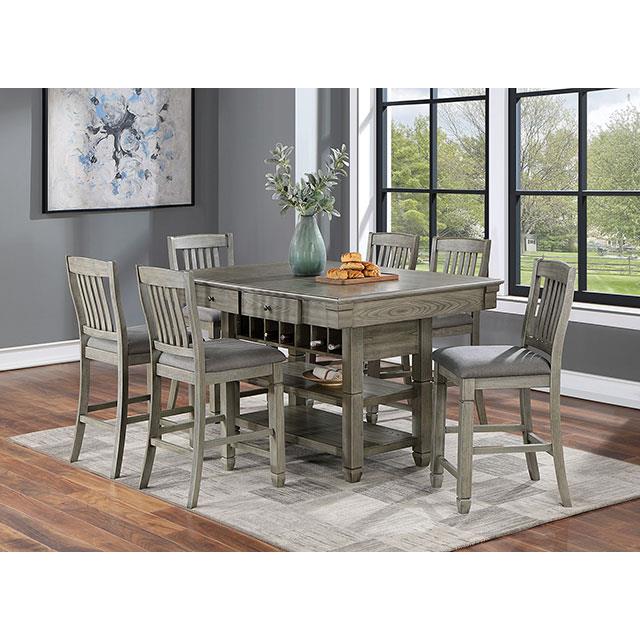 Furniture of America Anaya CM3512GY-PC-2PK Counter Height Chair IMAGE 2