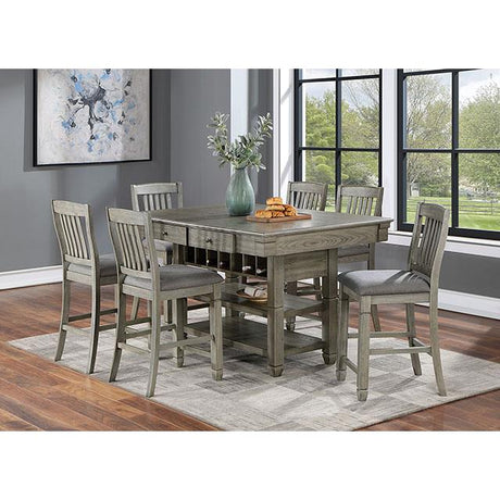  Furniture of America Anaya CM3512GY-PC-2PK Counter Height Chair IMAGE 2