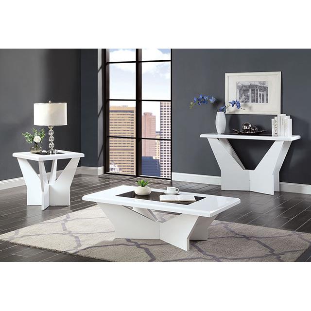  Furniture of America Dubendorf CM4183WH-E End Table IMAGE 2