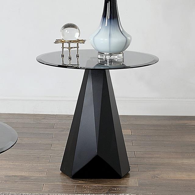  Furniture of America Bishop CM4192BK-E-TABLE End Table IMAGE 1