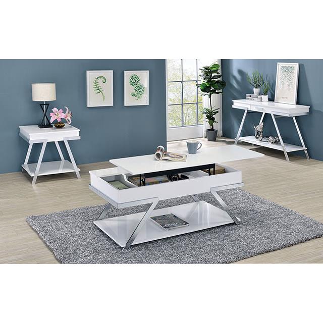  Furniture of America Titus CM4193WH-S Sofa Table IMAGE 2