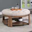  Furniture of America Guis CM4411BG-C Ottoman IMAGE 1