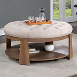  Furniture of America Guis CM4411BG-C Ottoman IMAGE 1