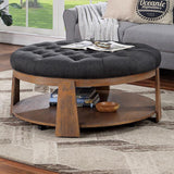  Furniture of America Guis CM4411DG-C Ottoman IMAGE 1