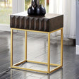  Furniture of America Augsburg CM4545WN-ST Side Table IMAGE 1