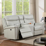  Furniture of America Florine CM6252LG-LV-PM Power Loveseat IMAGE 1