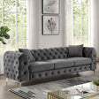  Furniture of America Sapphira CM6498DG-SF-PK Sofa IMAGE 1