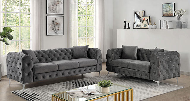  Furniture of America Sapphira CM6498DG-SF-PK Sofa IMAGE 2