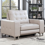  Furniture of America Abberton Leatherette Recliner CM6735BG-CH IMAGE 1