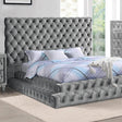  Furniture of America Stefania CM7227GY-EK King Bed IMAGE 1