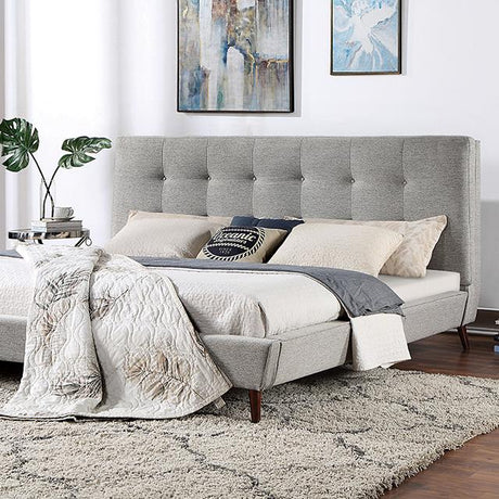  Furniture of America Leomin CM7241GY-Q Queen Bed IMAGE 1