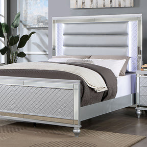  Furniture of America Calandria King Bed CM7320SV-EK-BED IMAGE 1