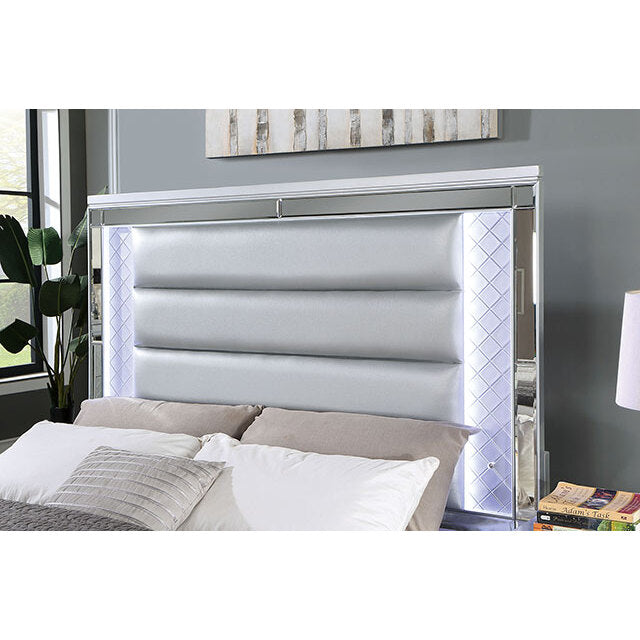  Furniture of America Calandria King Bed CM7320SV-EK-BED IMAGE 3