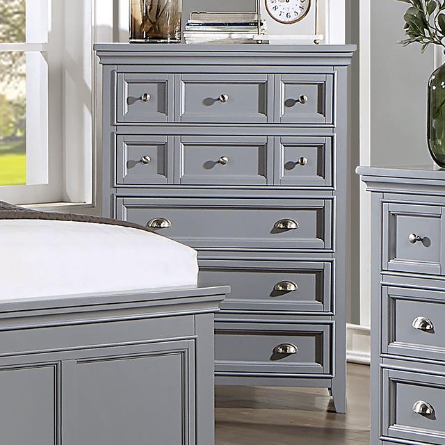  Furniture of America Castlile CM7413GY-C Chest IMAGE 1