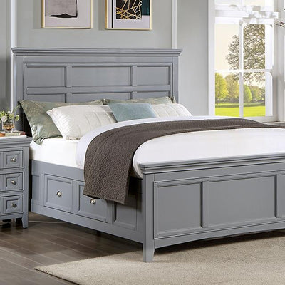  Furniture of America Castlile CM7413GY-CK California King Bed IMAGE 1