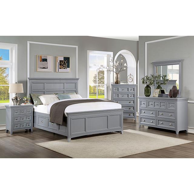  Furniture of America Castlile CM7413GY-N Night Stand IMAGE 2