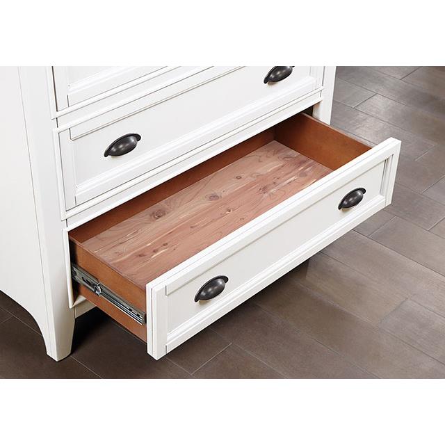  Furniture of America Castile CM7413WH-C Chest IMAGE 3
