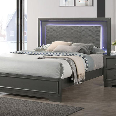  Furniture of America Alison CM7416GY-CK California King Bed IMAGE 1