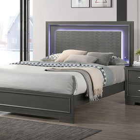  Furniture of America Alison CM7416GY-CK California King Bed IMAGE 1