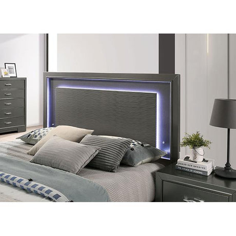  Furniture of America Alison CM7416GY-CK California King Bed IMAGE 3