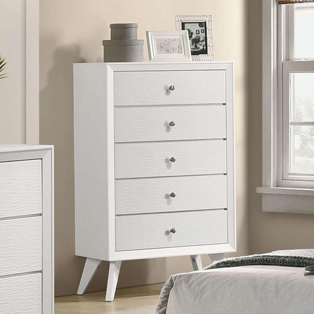  Furniture of America Dortmund CM7465WH-C Chest IMAGE 1