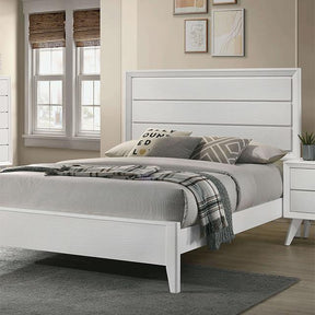  Furniture of America Dortmund CM7465WH-CK California King Bed IMAGE 1