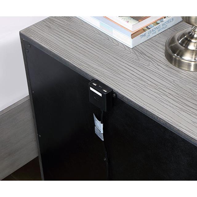  Furniture of America Raiden CM7468GY-N Night Stand IMAGE 4