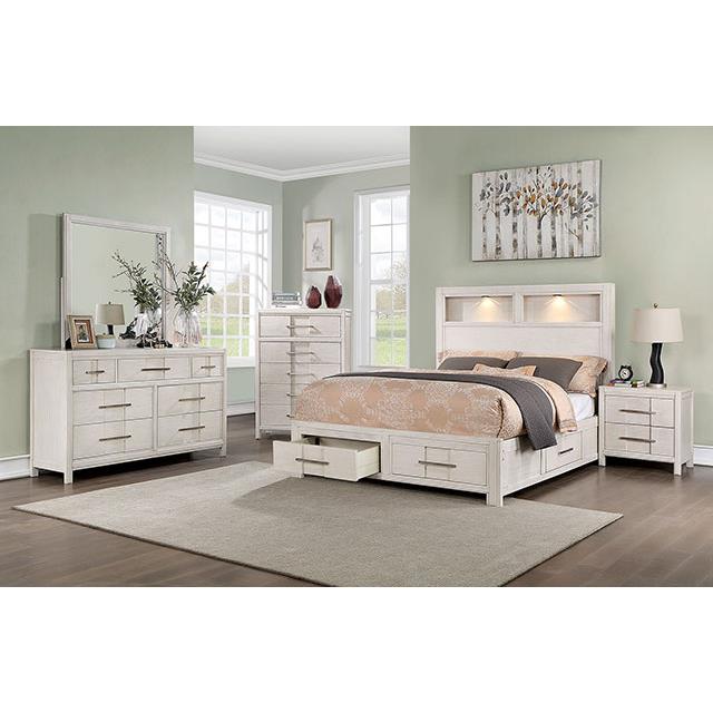  Furniture of America Berenice CM7580WH-N Night Stand IMAGE 2
