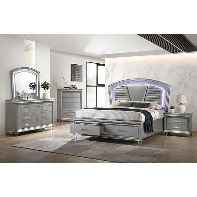  Furniture of America Maddie CM7899SV-CK California King Bed IMAGE 2