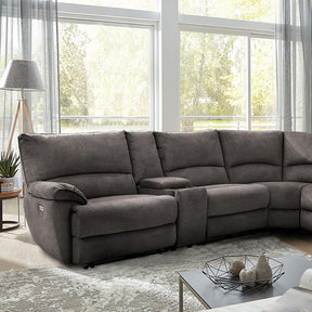  Furniture of America Cerelia CM9909GY-SECT-PM Power Sectional IMAGE 1
