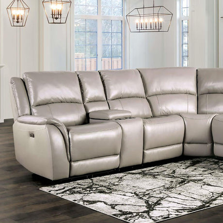  Furniture of America Gorgius CM9910ST-SECT-PM Power Sectional IMAGE 1